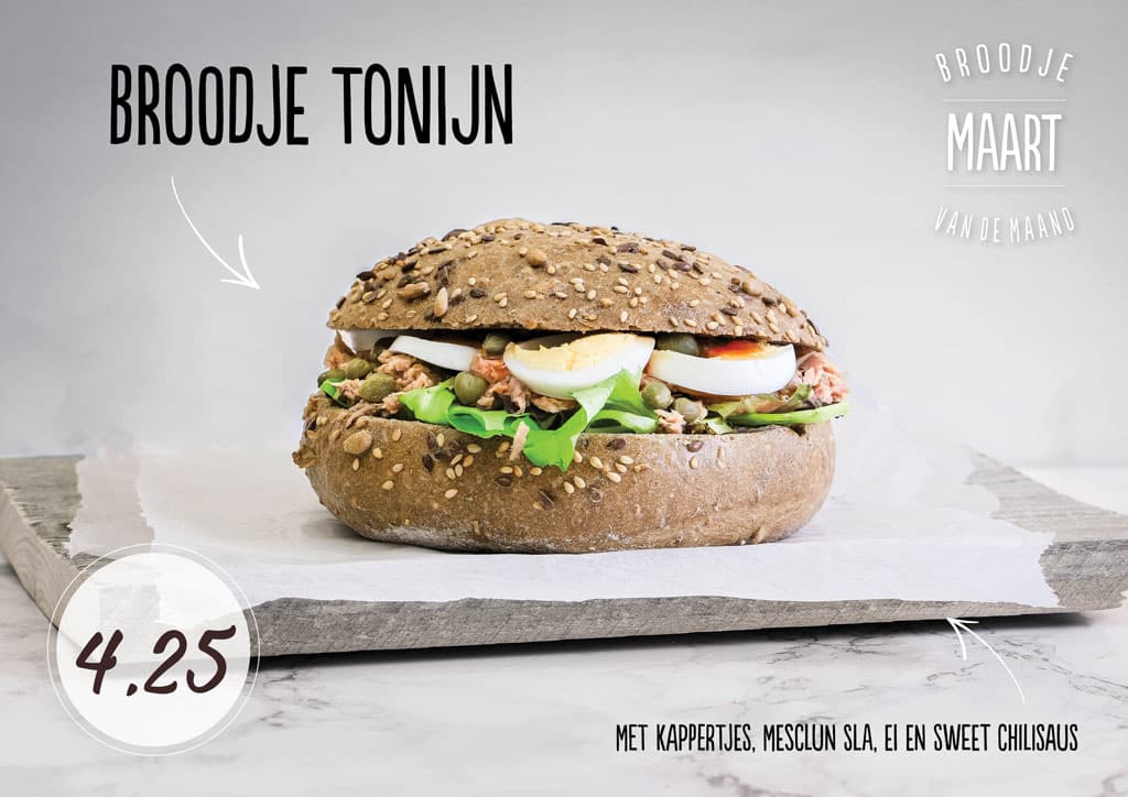bijtanken broodje Tonijn